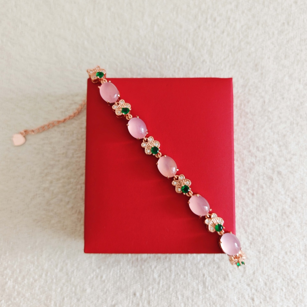 Pink Chalcedony Bracelet