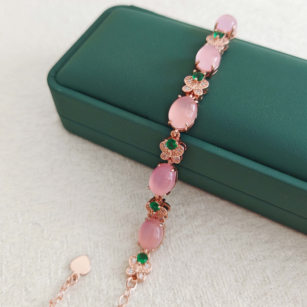 Pink Chalcedony Bracelet