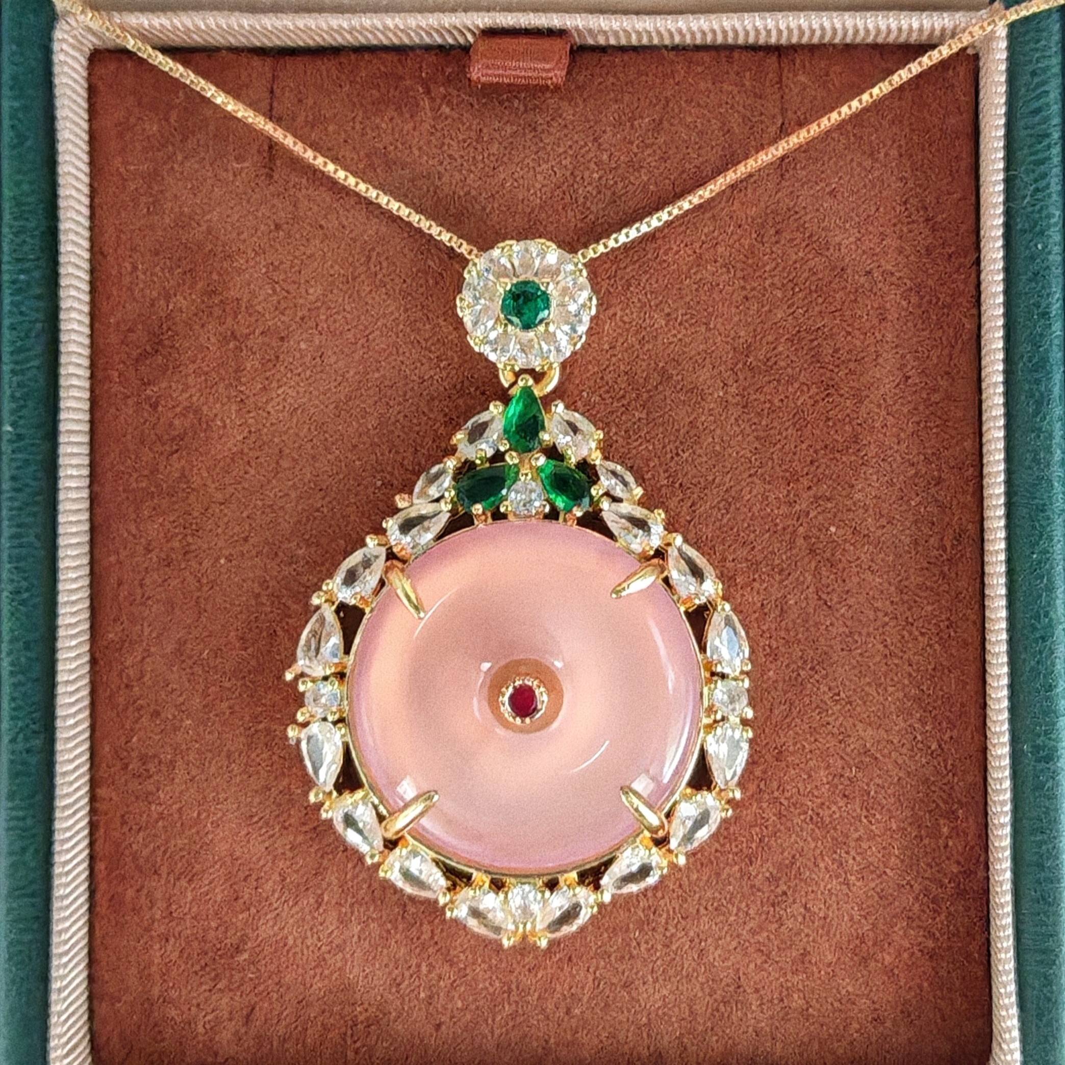 Love Pink Chalcedony Pendant