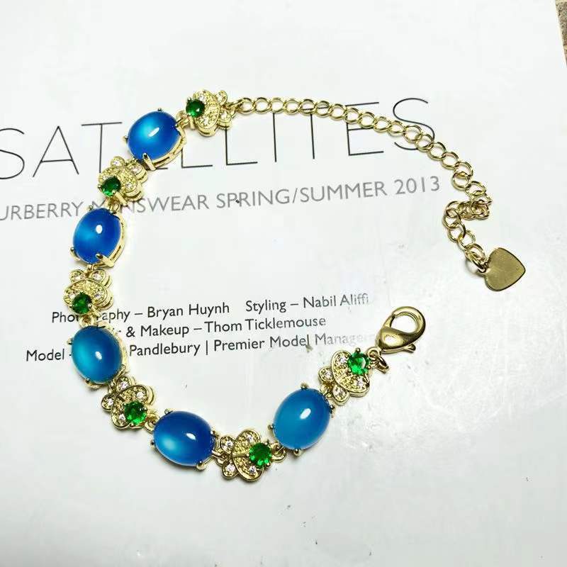 Blue Chalcedony Bracelet