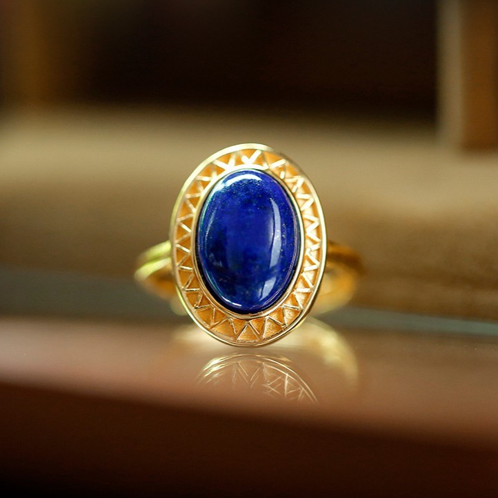 s925银青金石美意戒指