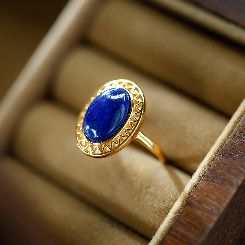 s925银青金石美意戒指