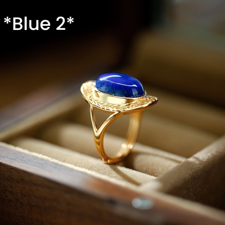 s925银青金石美意戒指