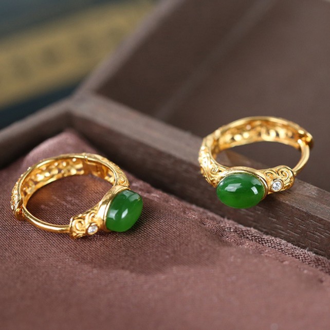 S925纯银和田玉碧玉