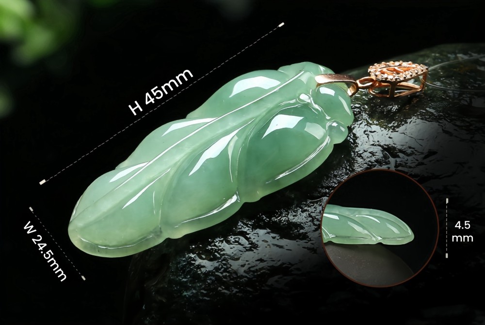 Jadeite Leaf Pendant