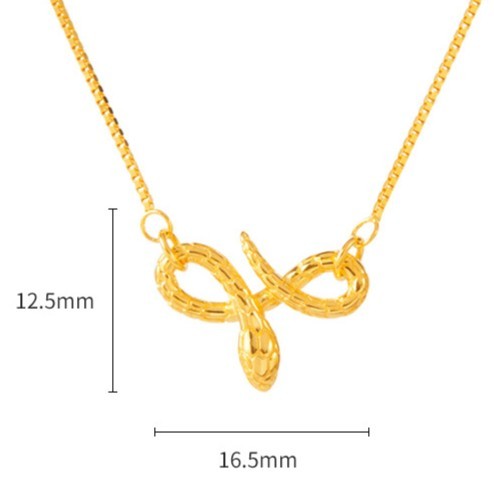 Sterling Silver Gold Zodiac Snake Pendant