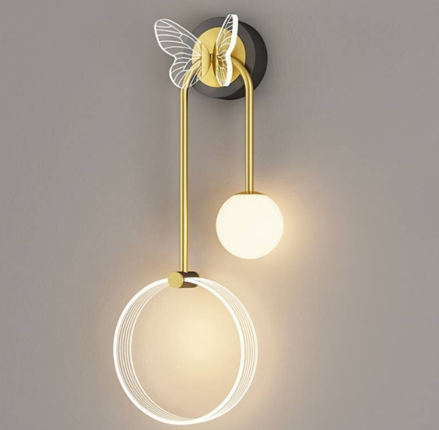 Sionige-Modern simple wall lamp light luxury living room aisle stair lamp balcony bedroom bed wall lamp--TQ-L37