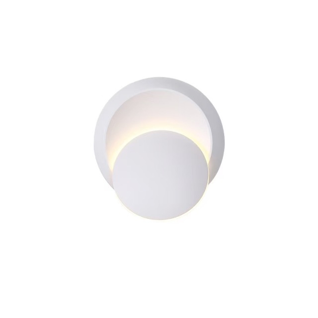 Sionige-Nordic simple bedroom bedside eclipse wall lamp led creative living room restaurant staircase aisle round adjustable lamp--TQ-L57