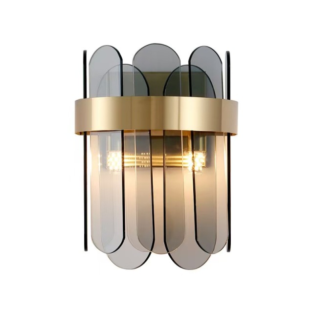 Sionige-Modern living room light luxury crystal creative lobby Nordic bedroom bedside lamp simple personalized aisle staircase wall lamp--TQ-L70