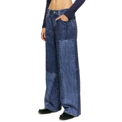 HEZ Garment Custom Cool Transfer Full Printed Baggy Wide-Leg Jeans