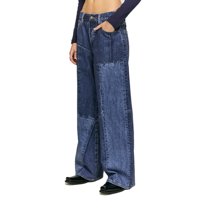 HEZ Garment Custom Cool Transfer Full Printed Baggy Wide-Leg Jeans