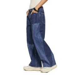 HEZ Garment Custom Cool Transfer Full Printed Baggy Wide-Leg Jeans