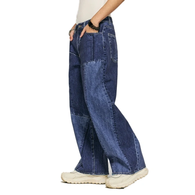 HEZ Garment Custom Cool Transfer Full Printed Baggy Wide-Leg Jeans