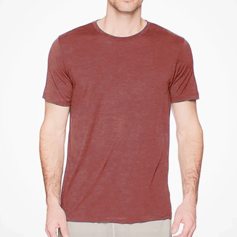 Men 100% superfine 17.5micro Merino Wool T Shirt Base Layer Wool Tech Tee Wicking Breathable Anti-Odor