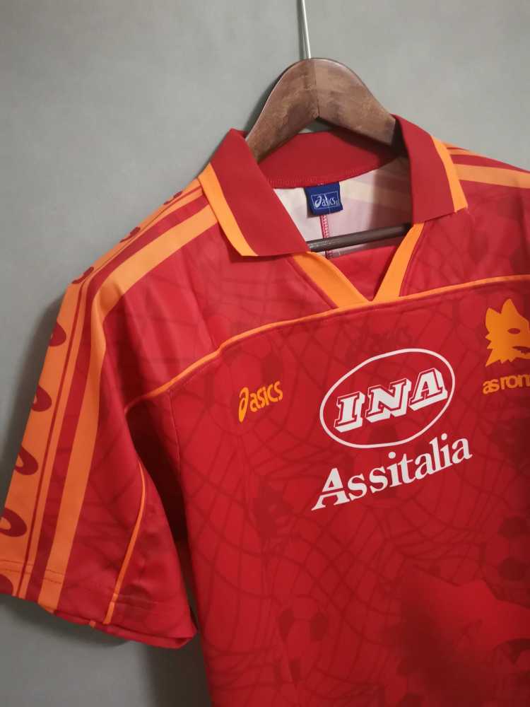 1995/96 Roma Retro Jersey Home