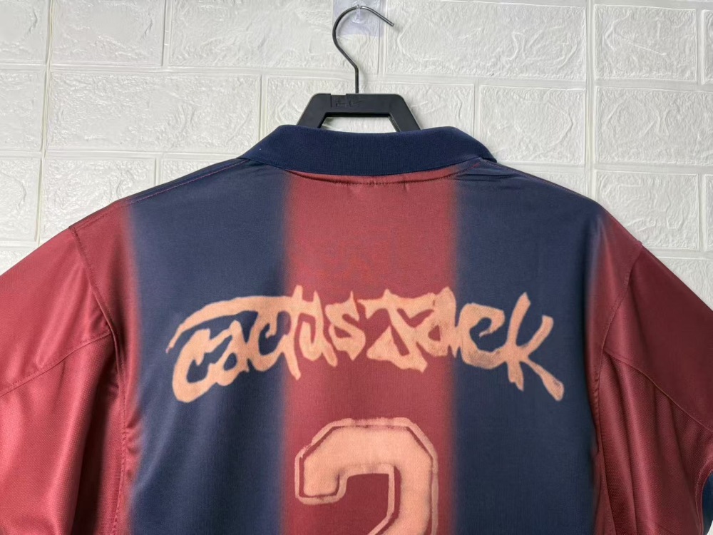 2000/01 Barcelona ✖ TRAVIS SCOTT Special Fan Version Retro Jersey (Commerical Edition #2)