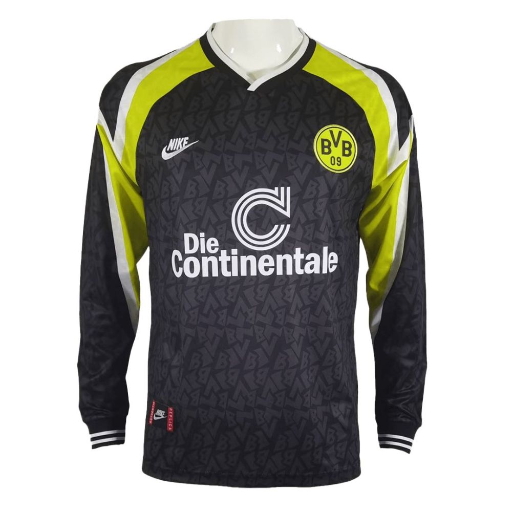 1995/96 Borussia Dortmund Retro Away Long Sleeve Jersey