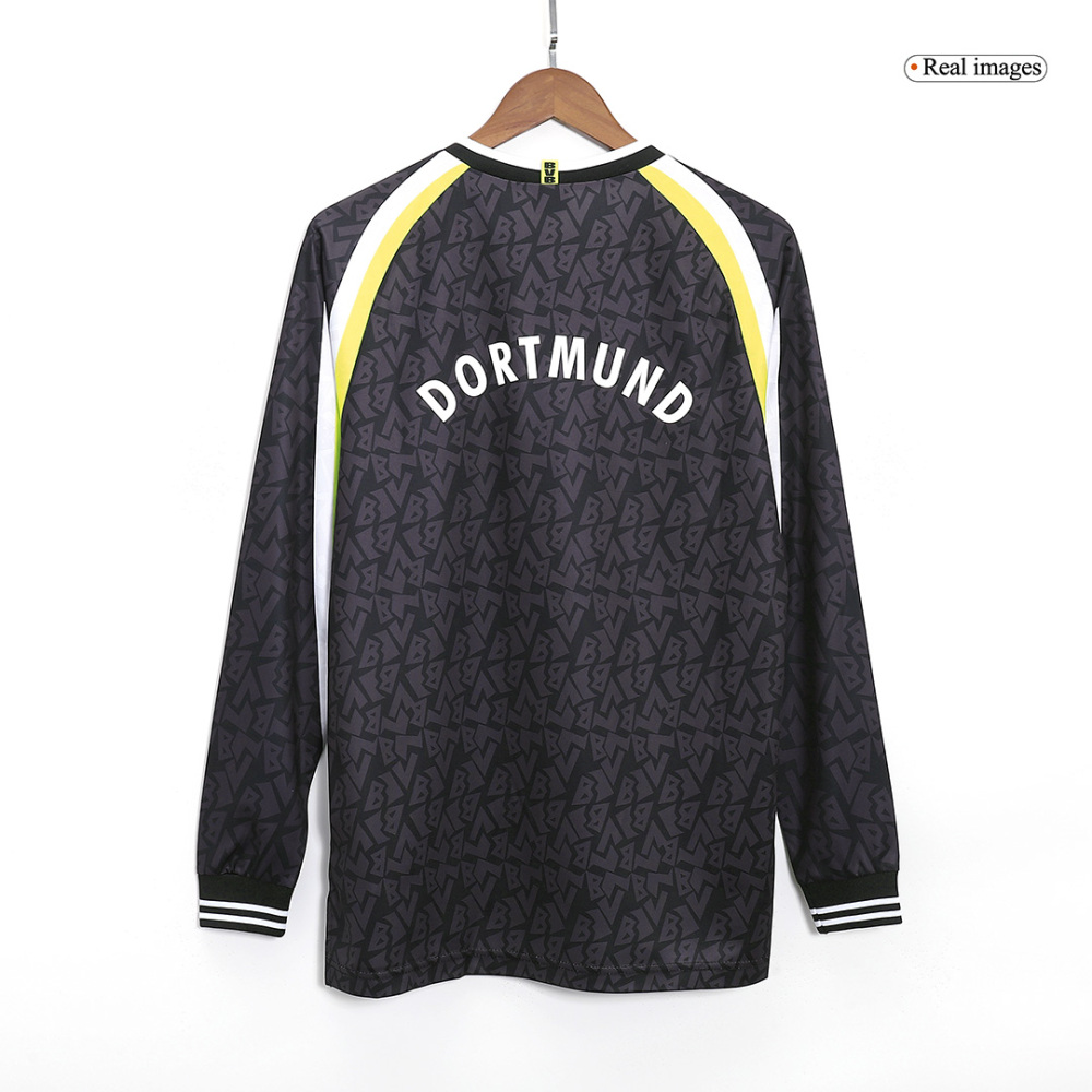 1995/96 Borussia Dortmund Retro Away Long Sleeve Jersey