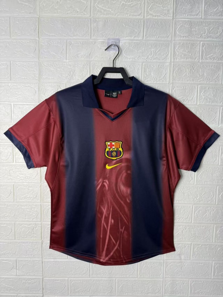 2000/01 Barcelona ✖ TRAVIS SCOTT Special Fan Version Retro Jersey (Commerical Edition #2)