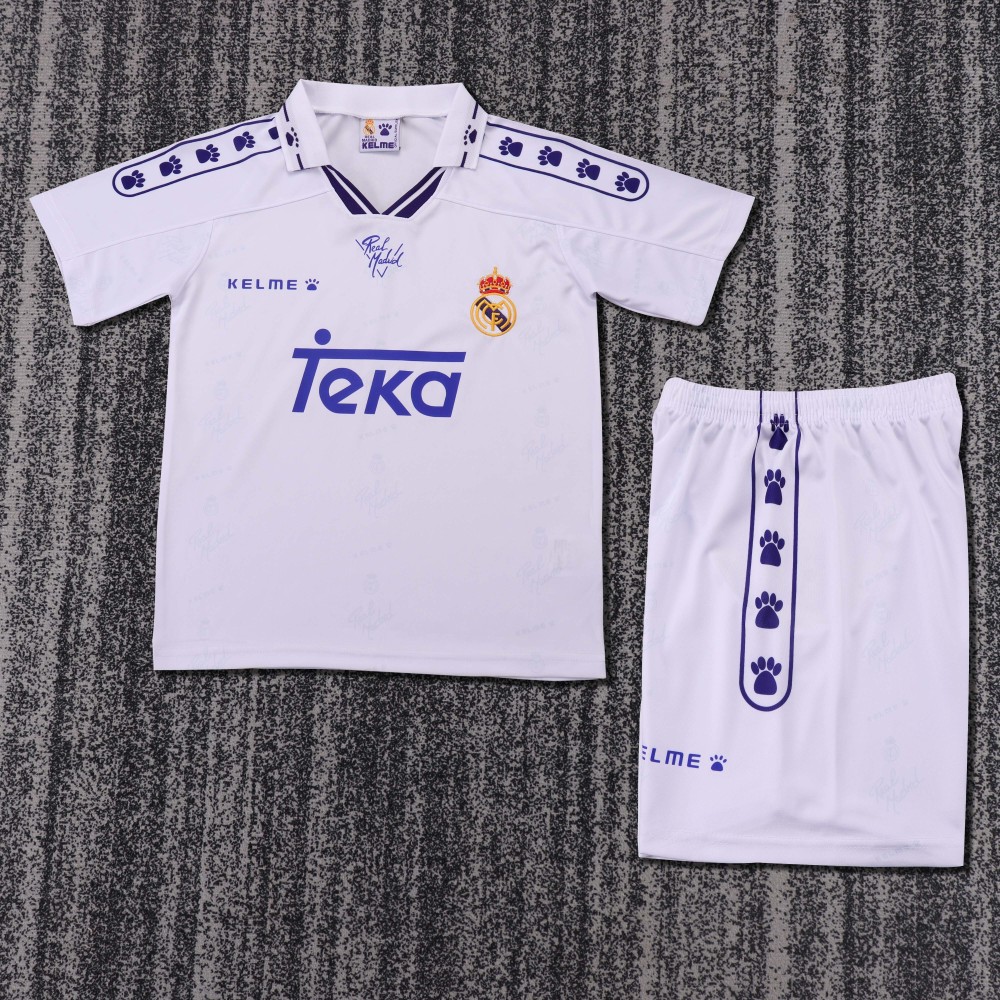 1994/96 Real Madrid Home Retro Kids Jersey 
