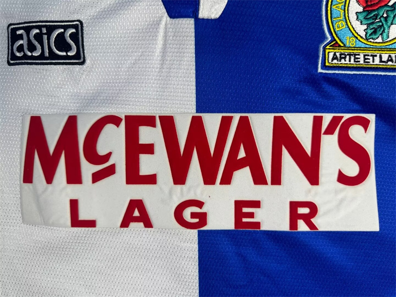 1994/95 Blackburn Rovers Retro Jersey Home Long Sleeve