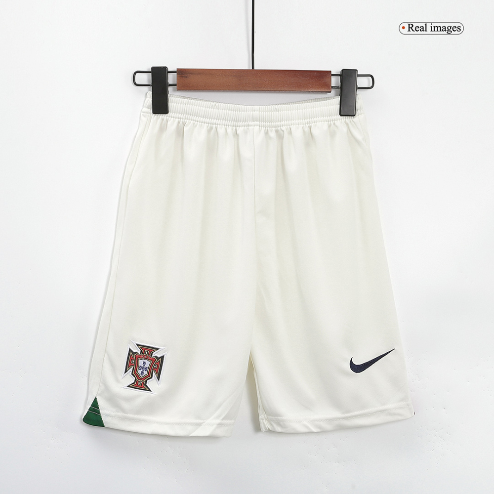 2022 World Cup Portugal Kids Jersey Away Kit(Jersey+Shorts)