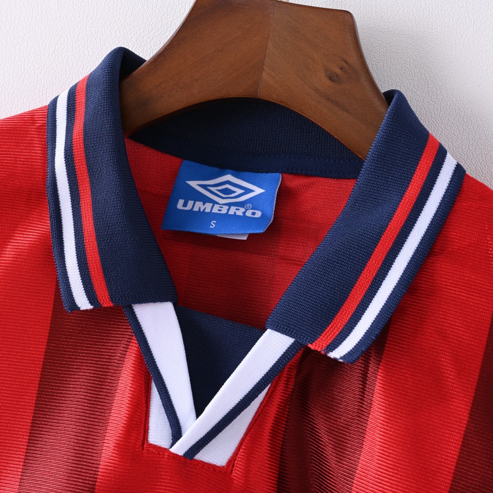 1998 World Cup England Away Long Sleeve Retro Jersey 