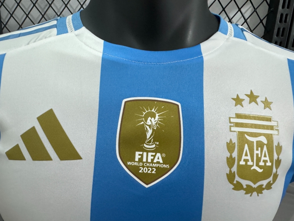 2024 Copa America  Argentina Home Jersey Long Sleeve Player Version 