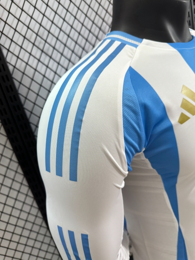 2024 Copa America  Argentina Home Jersey Long Sleeve Player Version 