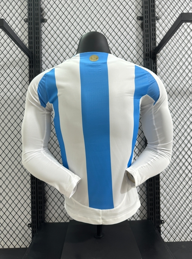 2024 Copa America  Argentina Home Jersey Long Sleeve Player Version 