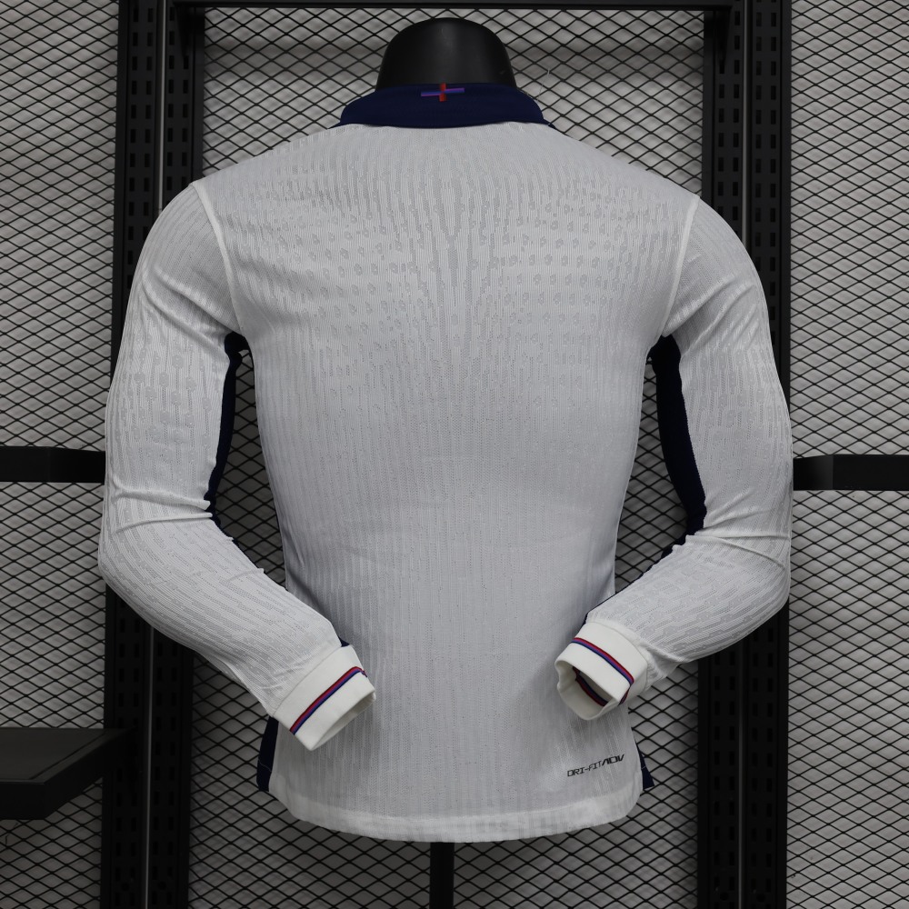 2024 EURO England Home Jersey Long Sleeve Player Version
