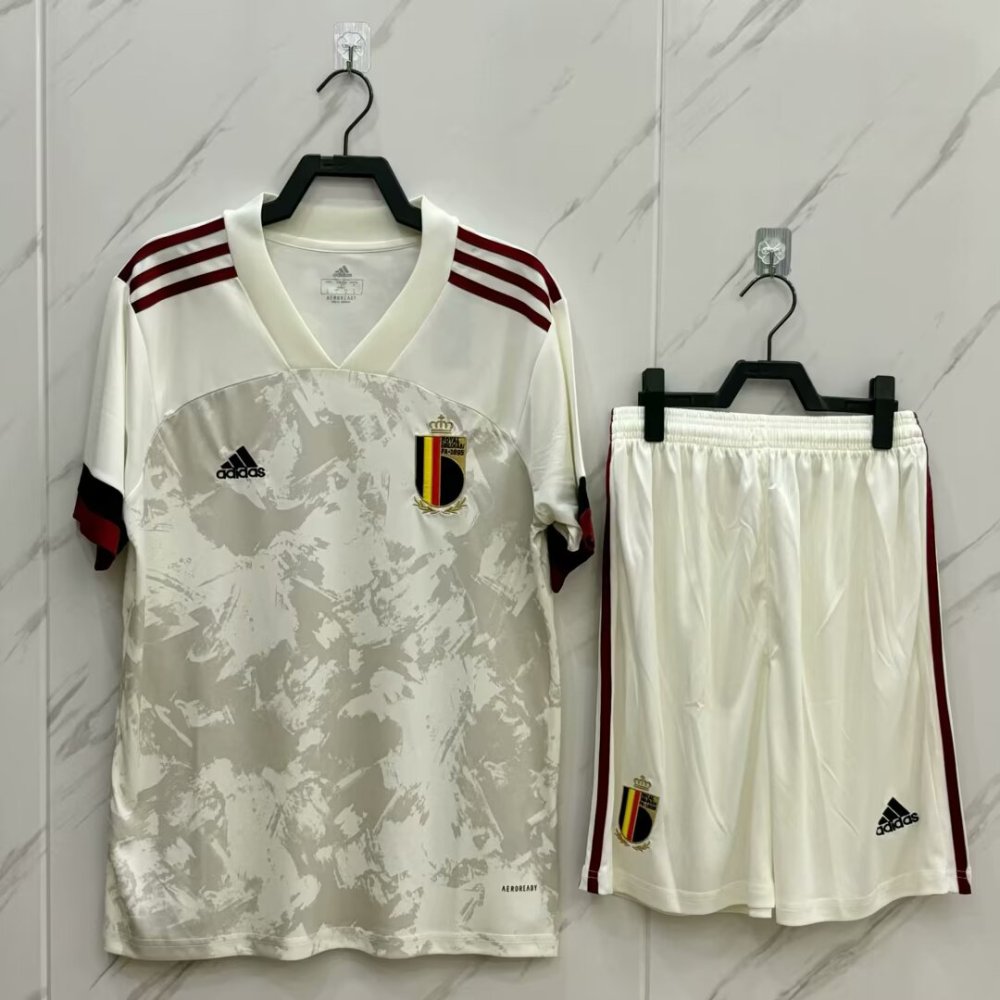 2020/21 Belgium Away Retro Kit Jersey (Jersey+Shorts)