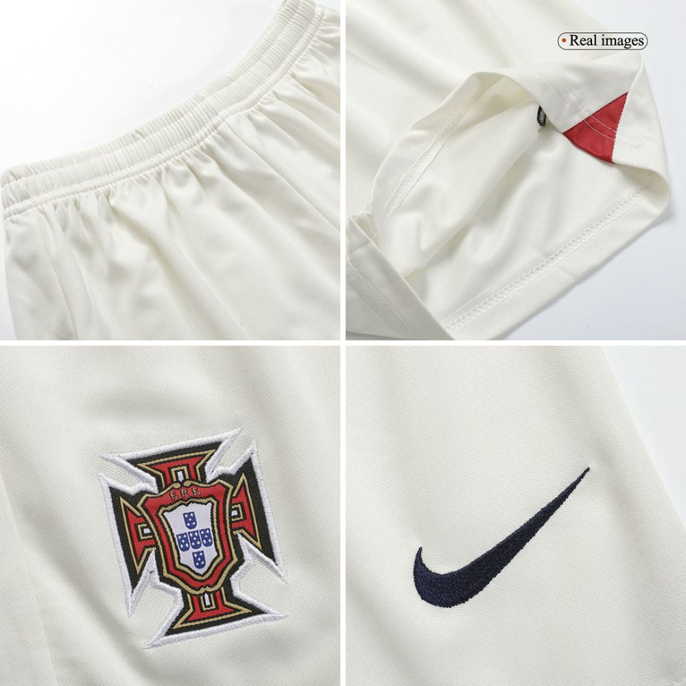 2022 World Cup Portugal Kids Jersey Away Kit(Jersey+Shorts)