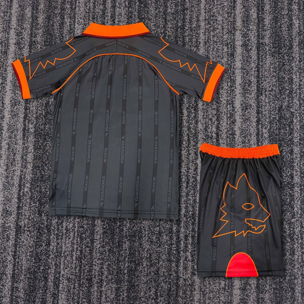 1999/00 Roma Retro Kids Jersey Away Replica