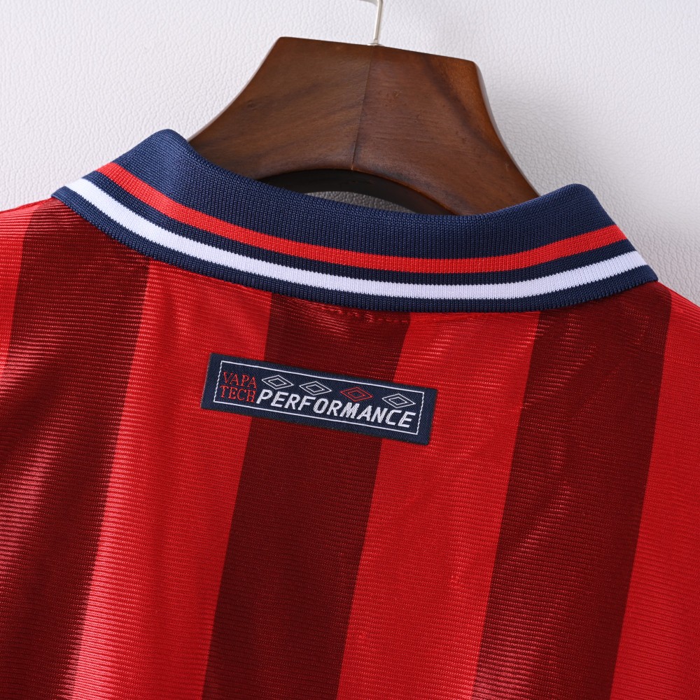 1998 World Cup England Away Long Sleeve Retro Jersey 