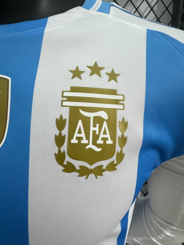2024 Copa America  Argentina Home Jersey Long Sleeve Player Version 