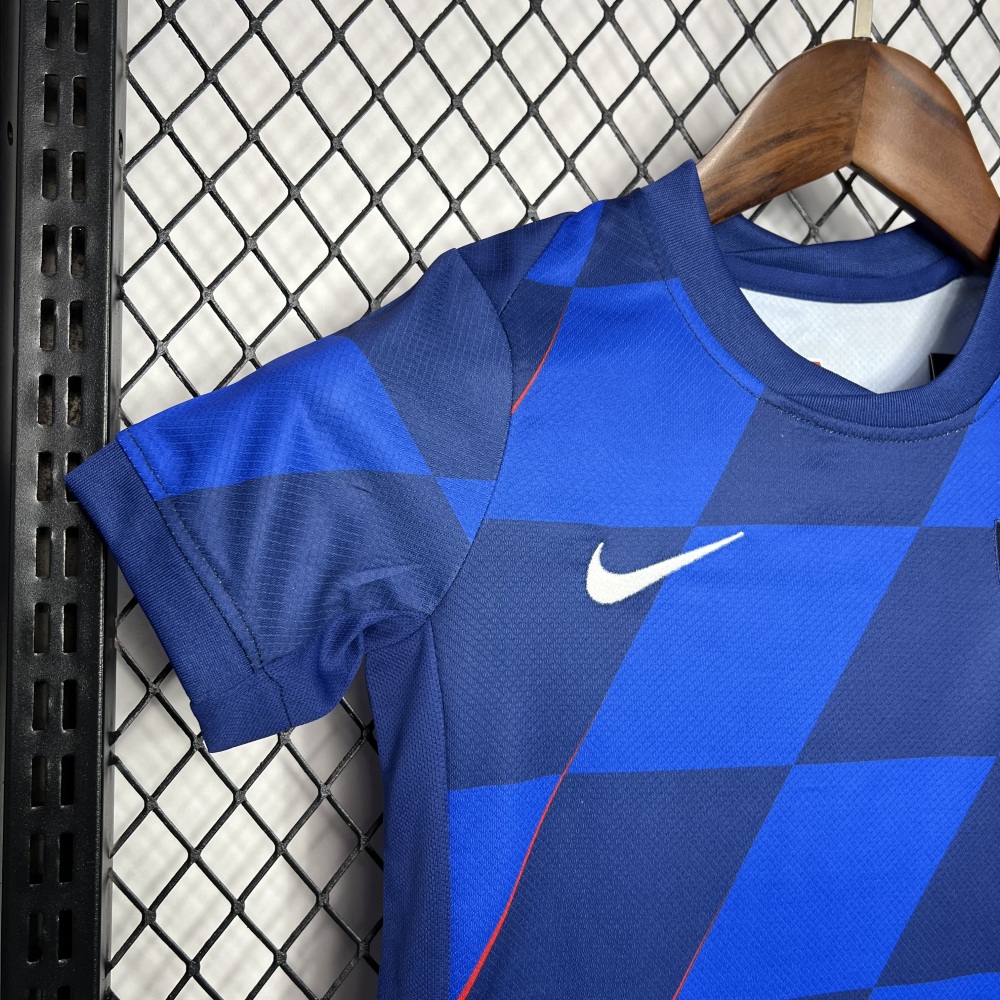 2024 Croatia Away Kids Jersey Euro 