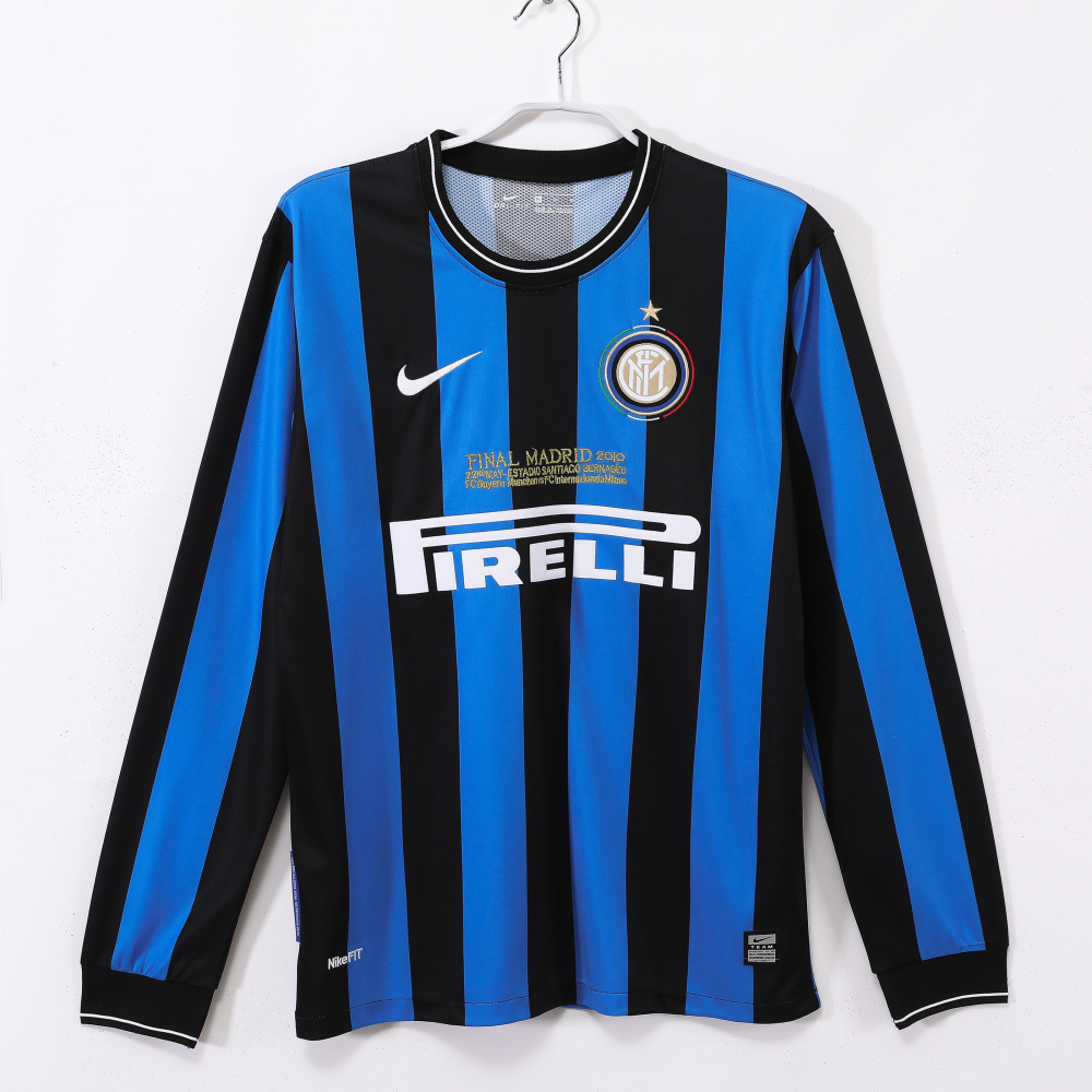2009/10 Inter Milan UCL Final Retro Home Long Sleeve Jersey
