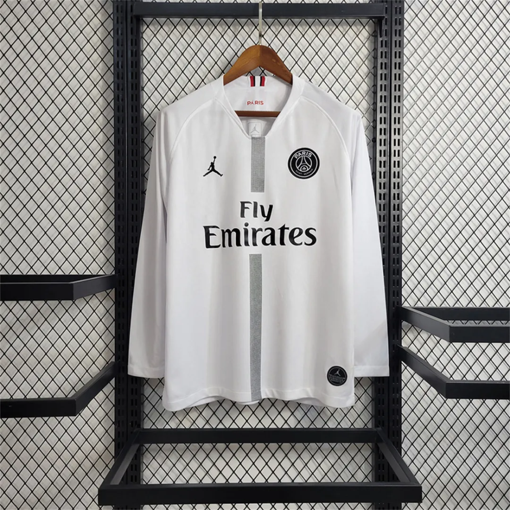 2018/19 Jordan PSG White Long sleeve Jersey