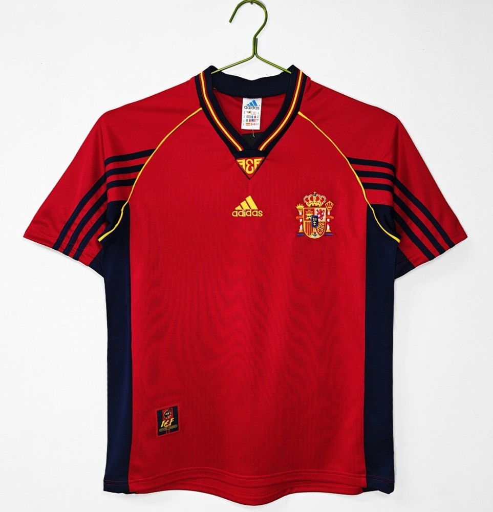1998 World Cup Spain Home Retro Jersey