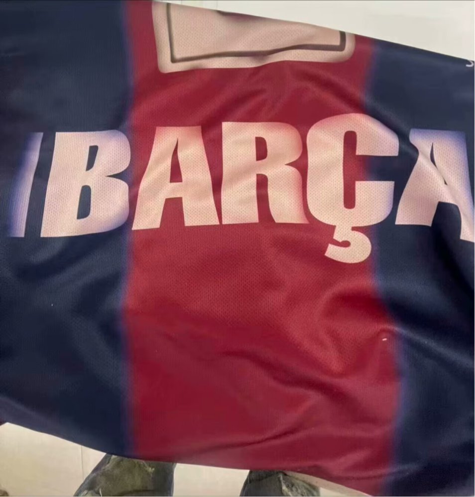 2000/01 Barcelona ✖ TRAVIS SCOTT Special Fan Version Retro Jersey (Commerical Edition #2)
