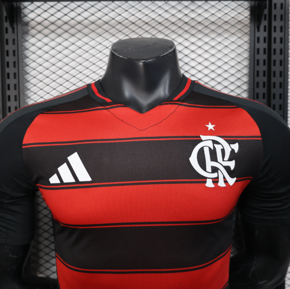 2025/26 CR Flamengo Home Player Version Short Sleeve Football Jersey