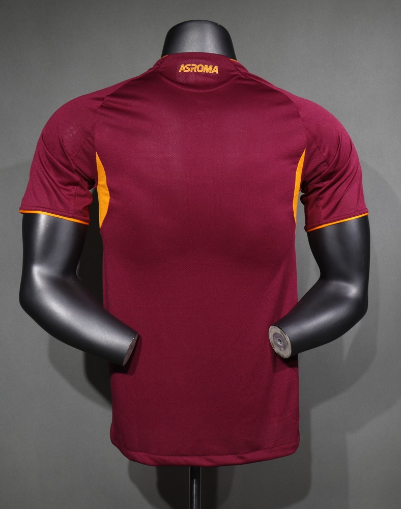 2025/26 Roma Home Player Version Soccer Jersey
