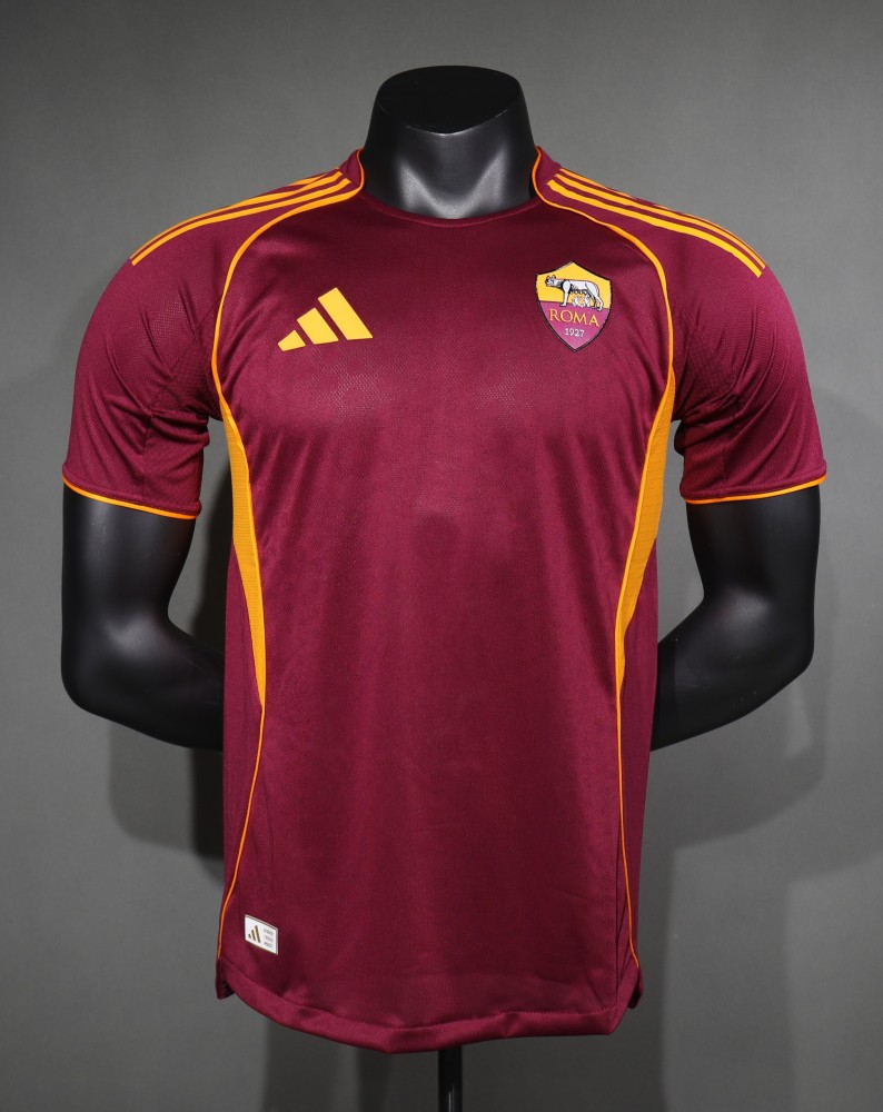 2025/26 Roma Home Player Version Soccer Jersey