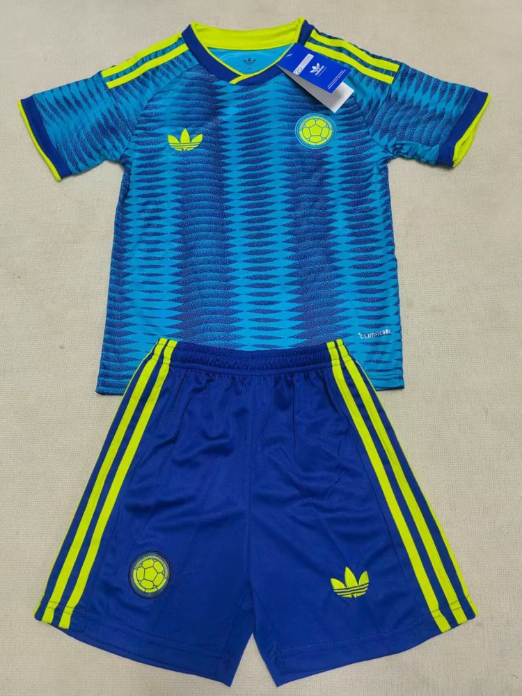 2026 Kids' Colombia Away Fan Version Soccer Jersey