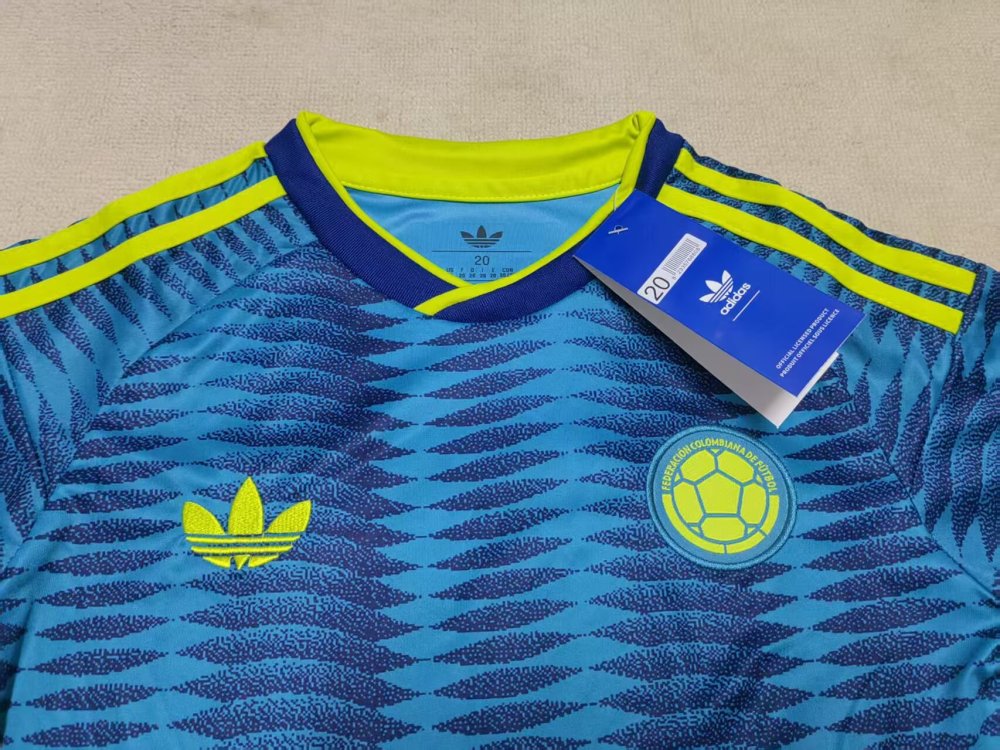 2026 Kids' Colombia Away Fan Version Soccer Jersey