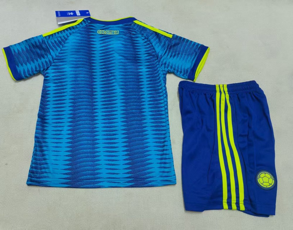 2026 Kids' Colombia Away Fan Version Soccer Jersey