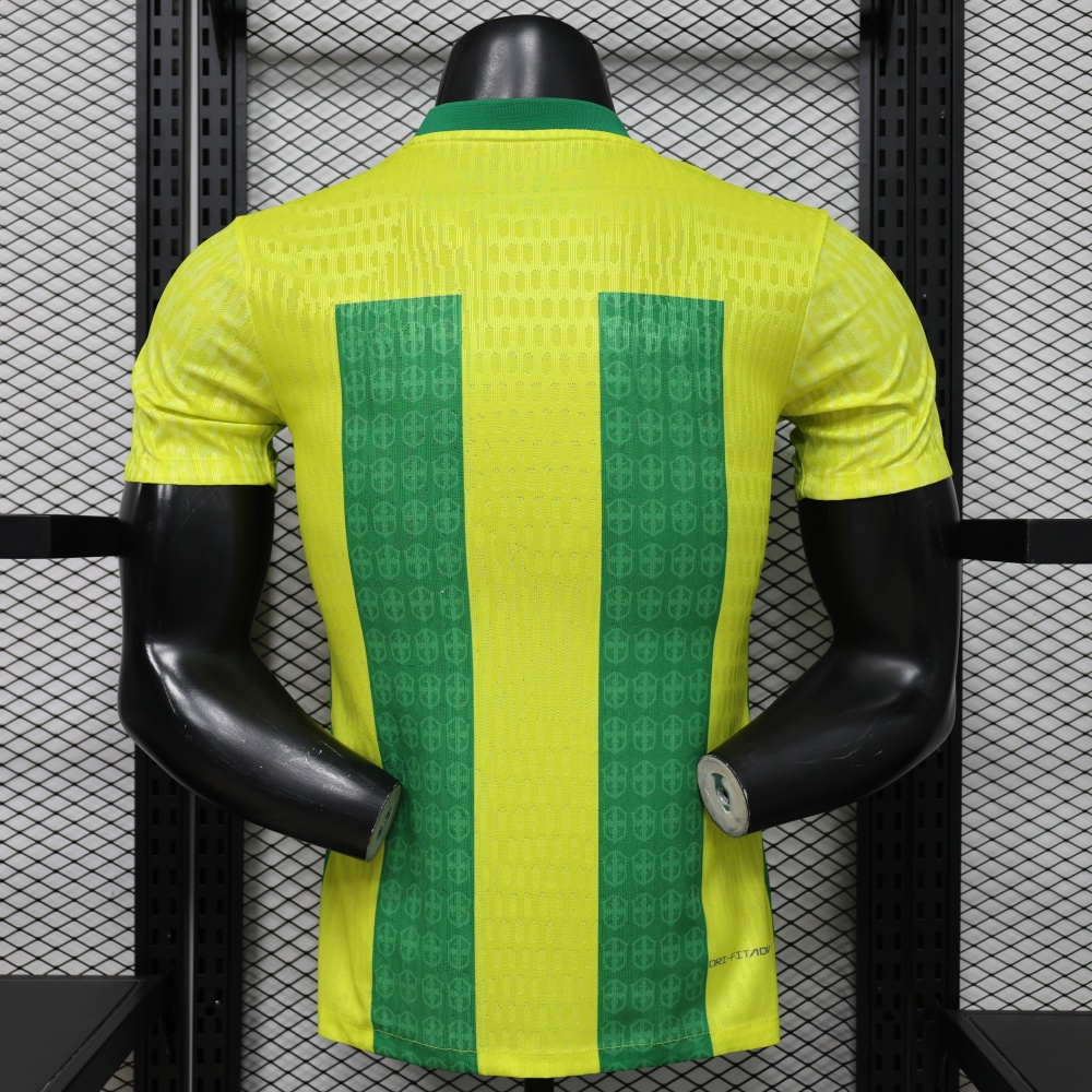 2026/27 Brazil Special Edition Yellow Green Player Version Soccer Jersey