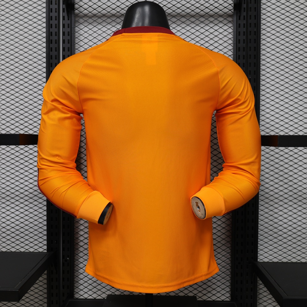 2026/27 Roma Casual Orange Player Version Long Sleeve Soccer Jersey