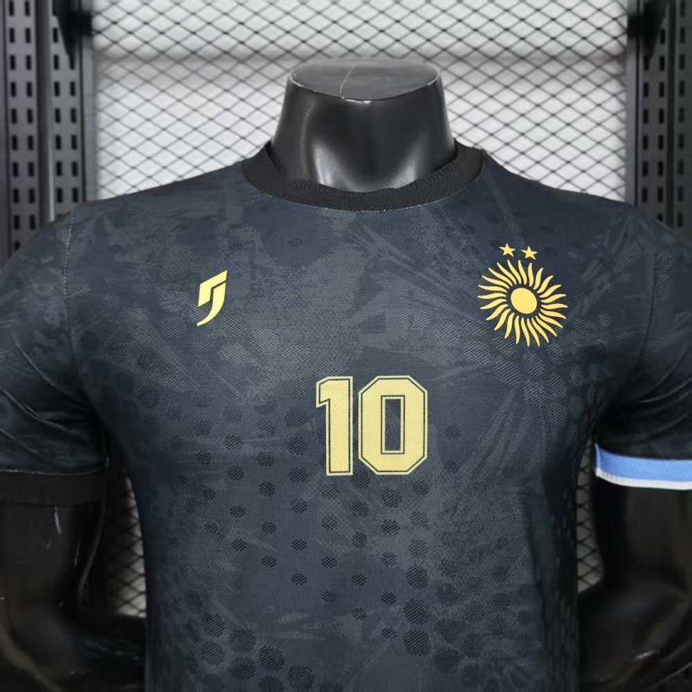 2026/27 Argentina Special Edition Dark Grey Maradona#10 Player Version Football Jersey